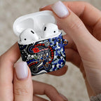 Canterbury Bulldogs ANZAC Day AirPods Case Aboriginal Dot Poppy Remembrance Bulldog