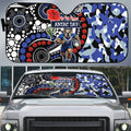 Canterbury Bulldogs ANZAC Day Auto Sun Shade Aboriginal Dot Poppy Remembrance Bulldog