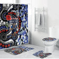 Canterbury Bulldogs ANZAC Day Bathroom Set Aboriginal Dot Poppy Remembrance Bulldog