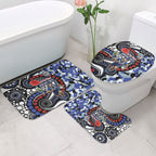Canterbury Bulldogs ANZAC Day Bathroom Set Aboriginal Dot Poppy Remembrance Bulldog