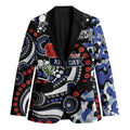 Canterbury Bulldogs ANZAC Day Blazer Aboriginal Dot Poppy Remembrance Bulldog