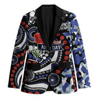 Canterbury Bulldogs ANZAC Day Blazer Aboriginal Dot Poppy Remembrance Bulldog