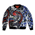 Canterbury Bulldogs ANZAC Day Bomber Jacket Aboriginal Dot Poppy Remembrance Bulldog