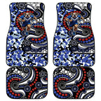 Canterbury Bulldogs ANZAC Day Car Mats Aboriginal Dot Poppy Remembrance Bulldog