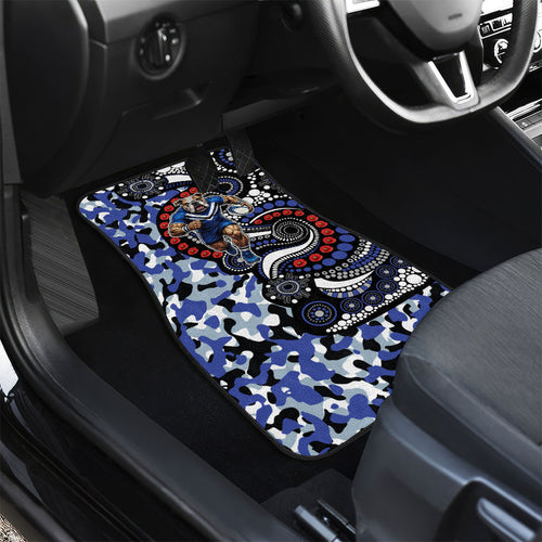 Canterbury Bulldogs ANZAC Day Car Mats Aboriginal Dot Poppy Remembrance Bulldog