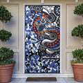 Canterbury Bulldogs ANZAC Day Door Cover Aboriginal Dot Poppy Remembrance Bulldog