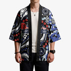 Canterbury Bulldogs ANZAC Day Kimono Aboriginal Dot Poppy Remembrance Bulldog
