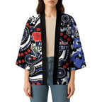 Canterbury Bulldogs ANZAC Day Kimono Aboriginal Dot Poppy Remembrance Bulldog