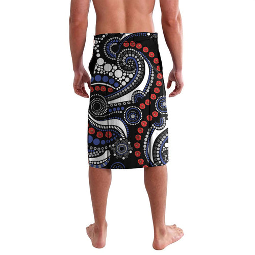 Canterbury Bulldogs ANZAC Day Lavalava Aboriginal Dot Poppy Remembrance Bulldog