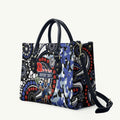 Canterbury Bulldogs ANZAC Day Leather Bag Aboriginal Dot Poppy Remembrance Bulldog