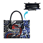Canterbury Bulldogs ANZAC Day Leather Bag Aboriginal Dot Poppy Remembrance Bulldog