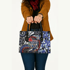 Canterbury Bulldogs ANZAC Day Leather Bag Aboriginal Dot Poppy Remembrance Bulldog