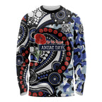 Canterbury Bulldogs ANZAC Day Long Sleeve Shirt Aboriginal Dot Poppy Remembrance Bulldog