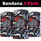 Canterbury Bulldogs ANZAC Day Neck Gaiter Aboriginal Dot Poppy Remembrance Bulldog