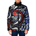 Canterbury Bulldogs ANZAC Day Padded Jacket Aboriginal Dot Poppy Remembrance Bulldog
