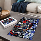 Canterbury Bulldogs ANZAC Day Puzzle Aboriginal Dot Poppy Remembrance Bulldog