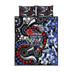 Canterbury Bulldogs ANZAC Day Quilt Bed Set Aboriginal Dot Poppy Remembrance Bulldog