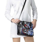 Canterbury Bulldogs ANZAC Day Shoulder Handbag Aboriginal Dot Poppy Remembrance Bulldog