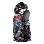 Canterbury Bulldogs ANZAC Day Sleeveless Hoodie Aboriginal Dot Poppy Remembrance Bulldog