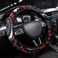 Canterbury Bulldogs ANZAC Day Steering Wheel Cover Aboriginal Dot Poppy Remembrance Bulldog