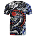Canterbury Bulldogs ANZAC Day T Shirt Aboriginal Dot Poppy Remembrance Bulldog