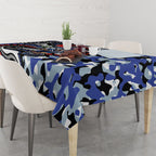 Canterbury Bulldogs ANZAC Day Tablecloth Aboriginal Dot Poppy Remembrance Bulldog