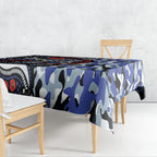 Canterbury Bulldogs ANZAC Day Tablecloth Aboriginal Dot Poppy Remembrance Bulldog
