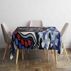 Canterbury Bulldogs ANZAC Day Tablecloth Aboriginal Dot Poppy Remembrance Bulldog