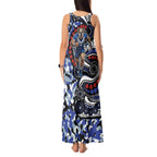 Canterbury Bulldogs ANZAC Day Tank Maxi Dress Aboriginal Dot Poppy Remembrance Bulldog