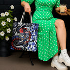 Canterbury Bulldogs ANZAC Day Tote Bag Aboriginal Dot Poppy Remembrance Bulldog