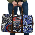 Canterbury Bulldogs ANZAC Day Travel Bag Aboriginal Dot Poppy Remembrance Bulldog