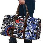 Canterbury Bulldogs ANZAC Day Travel Bag Aboriginal Dot Poppy Remembrance Bulldog