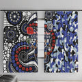 Canterbury Bulldogs ANZAC Day Window Curtain Aboriginal Dot Poppy Remembrance Bulldog