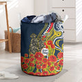 North Queensland Cowboys ANZAC Laundry Basket Indigenous Wave Poppy Remembrance Cowboy