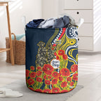 North Queensland Cowboys ANZAC Laundry Basket Indigenous Wave Poppy Remembrance Cowboy