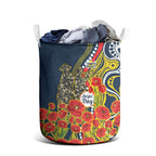 North Queensland Cowboys ANZAC Laundry Basket Indigenous Wave Poppy Remembrance Cowboy