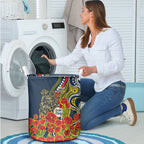 North Queensland Cowboys ANZAC Laundry Basket Indigenous Wave Poppy Remembrance Cowboy