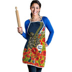 North Queensland Cowboys ANZAC Apron Indigenous Wave Poppy Remembrance Cowboy