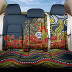 North Queensland Cowboys ANZAC Back Car Seat Cover Indigenous Wave Poppy Remembrance Cowboy
