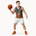 North Queensland Cowboys ANZAC Basketball Jersey Indigenous Wave Poppy Remembrance Cowboy