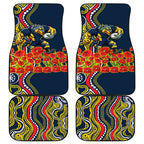 North Queensland Cowboys ANZAC Car Mats Indigenous Wave Poppy Remembrance Cowboy