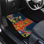 North Queensland Cowboys ANZAC Car Mats Indigenous Wave Poppy Remembrance Cowboy