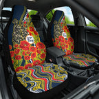 North Queensland Cowboys ANZAC Car Seat Cover Indigenous Wave Poppy Remembrance Cowboy