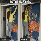 North Queensland Cowboys ANZAC Door Cover Indigenous Wave Poppy Remembrance Cowboy