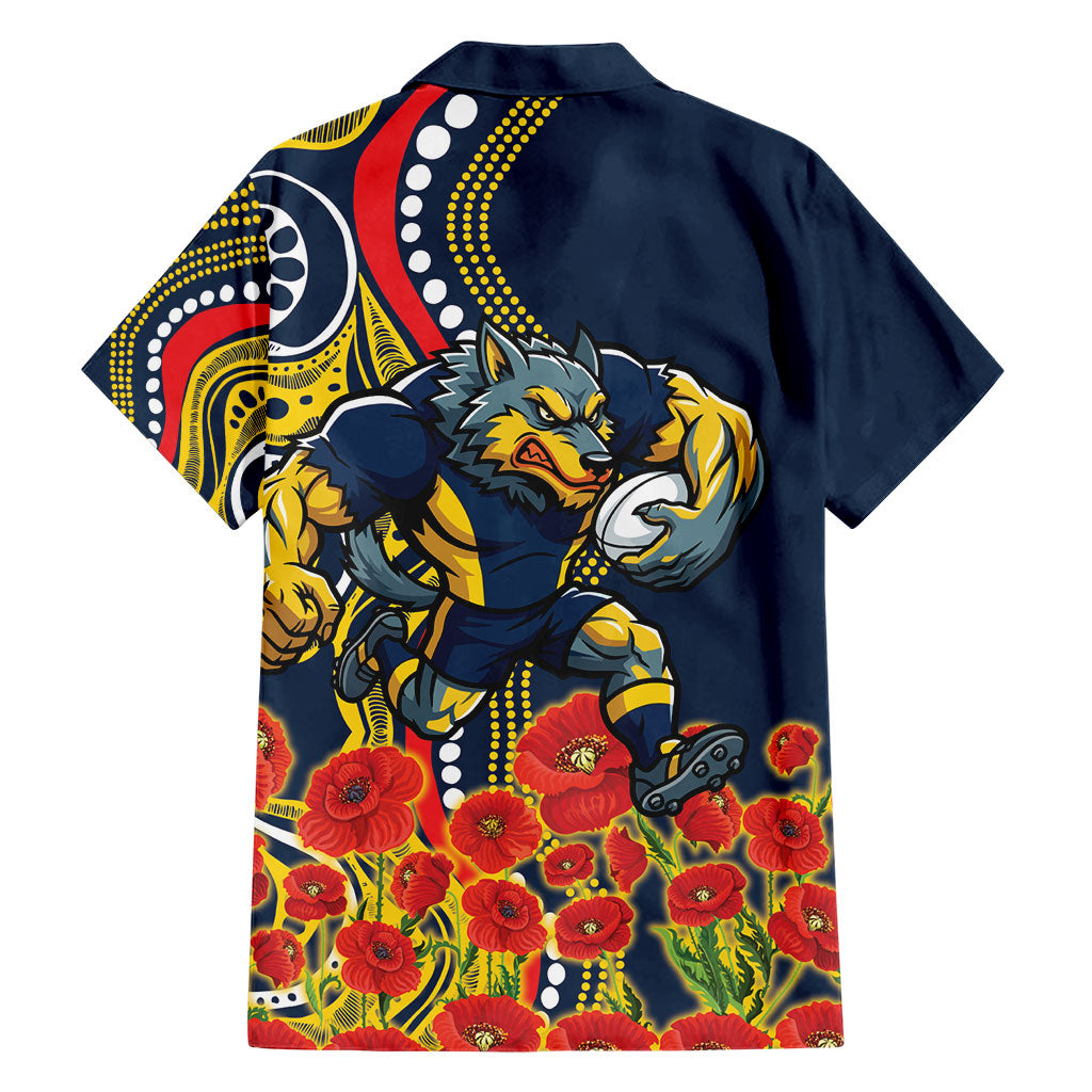 North Queensland Cowboys ANZAC Family Matching Tank Maxi Dress and Hawaiian Shirt Indigenous Wave Poppy Remembrance Cowboy