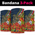 North Queensland Cowboys ANZAC Neck Gaiter Indigenous Wave Poppy Remembrance Cowboy
