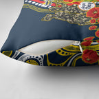 North Queensland Cowboys ANZAC Pillow Cover Indigenous Wave Poppy Remembrance Cowboy