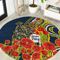 North Queensland Cowboys ANZAC Round Carpet Indigenous Wave Poppy Remembrance Cowboy