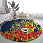 North Queensland Cowboys ANZAC Round Carpet Indigenous Wave Poppy Remembrance Cowboy