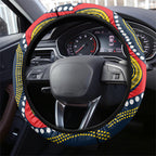 North Queensland Cowboys ANZAC Steering Wheel Cover Indigenous Wave Poppy Remembrance Cowboy
